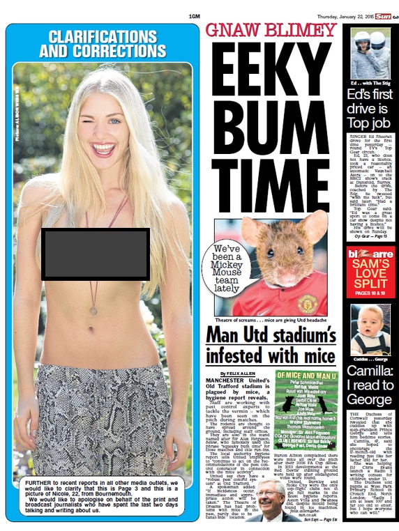 Page 3 of The Sun newspaper