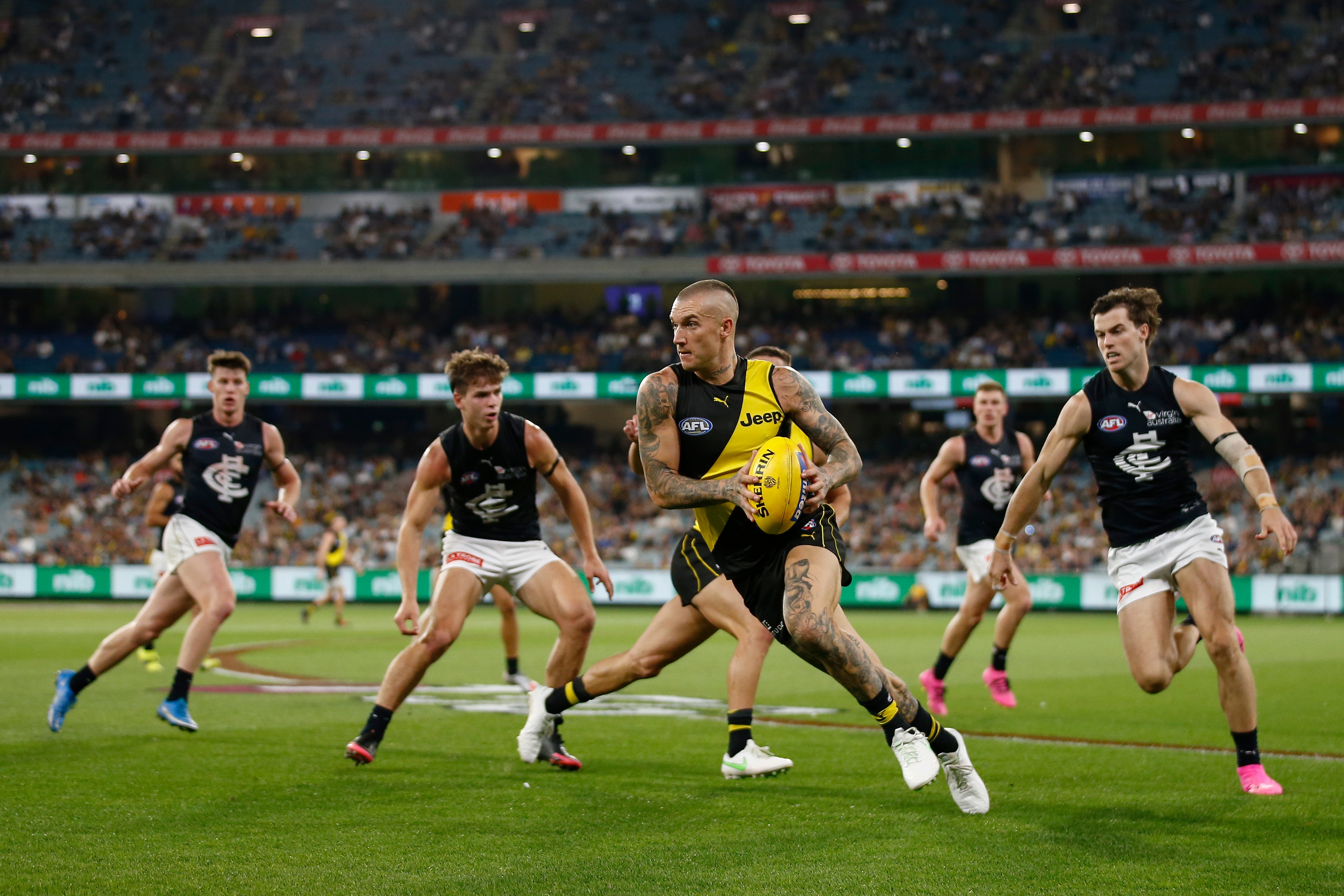 Dustin Martin in Richmond's win in AFL's season opener