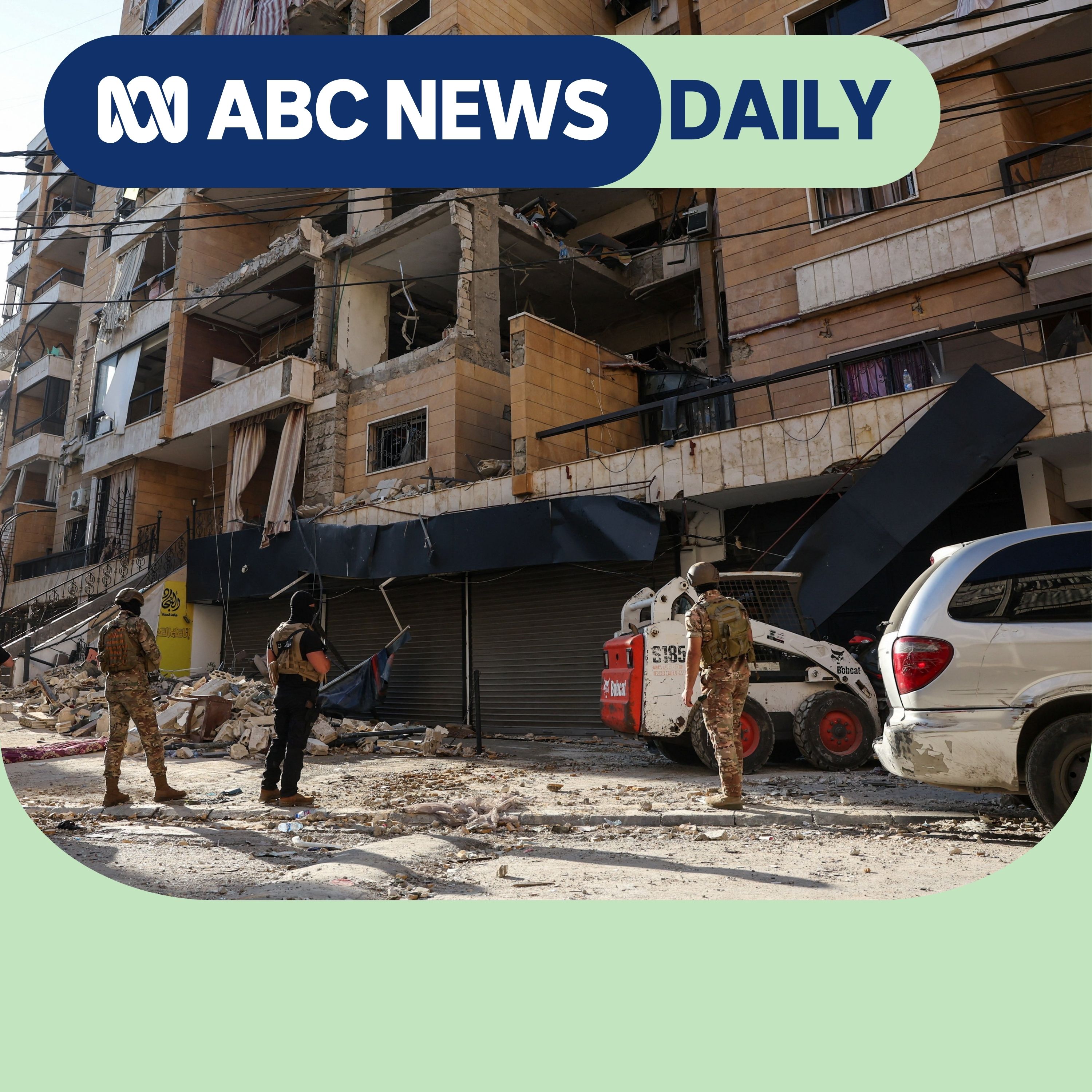 Aftermath of an Israeli strike on the southern suburbs of Beirut