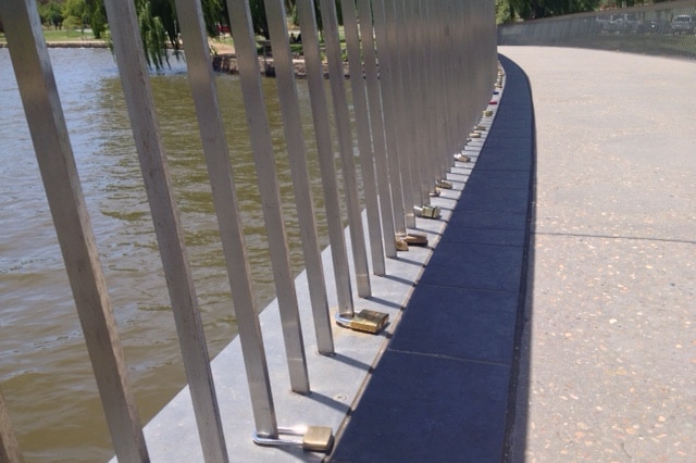 Love locks in Canberra