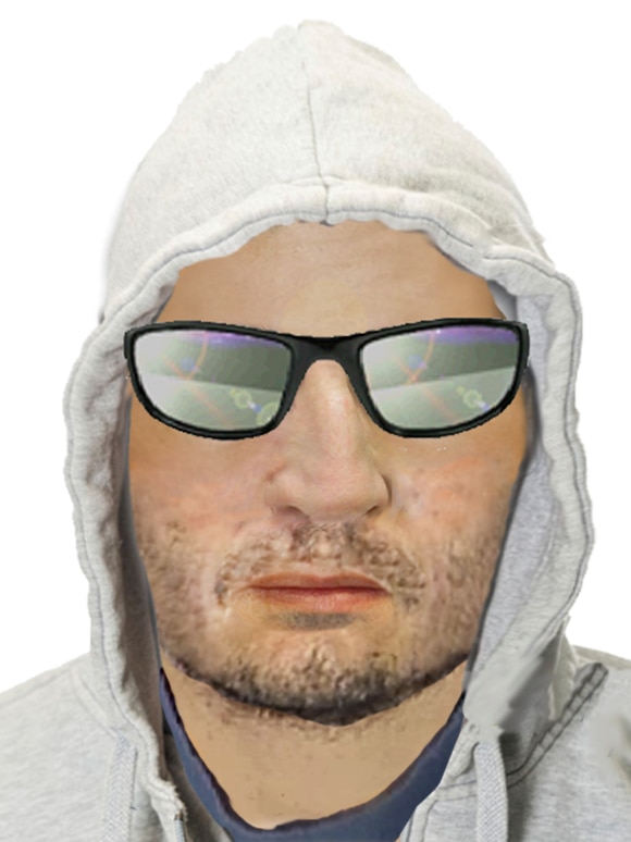 A computer generated image of a home invasion suspect.