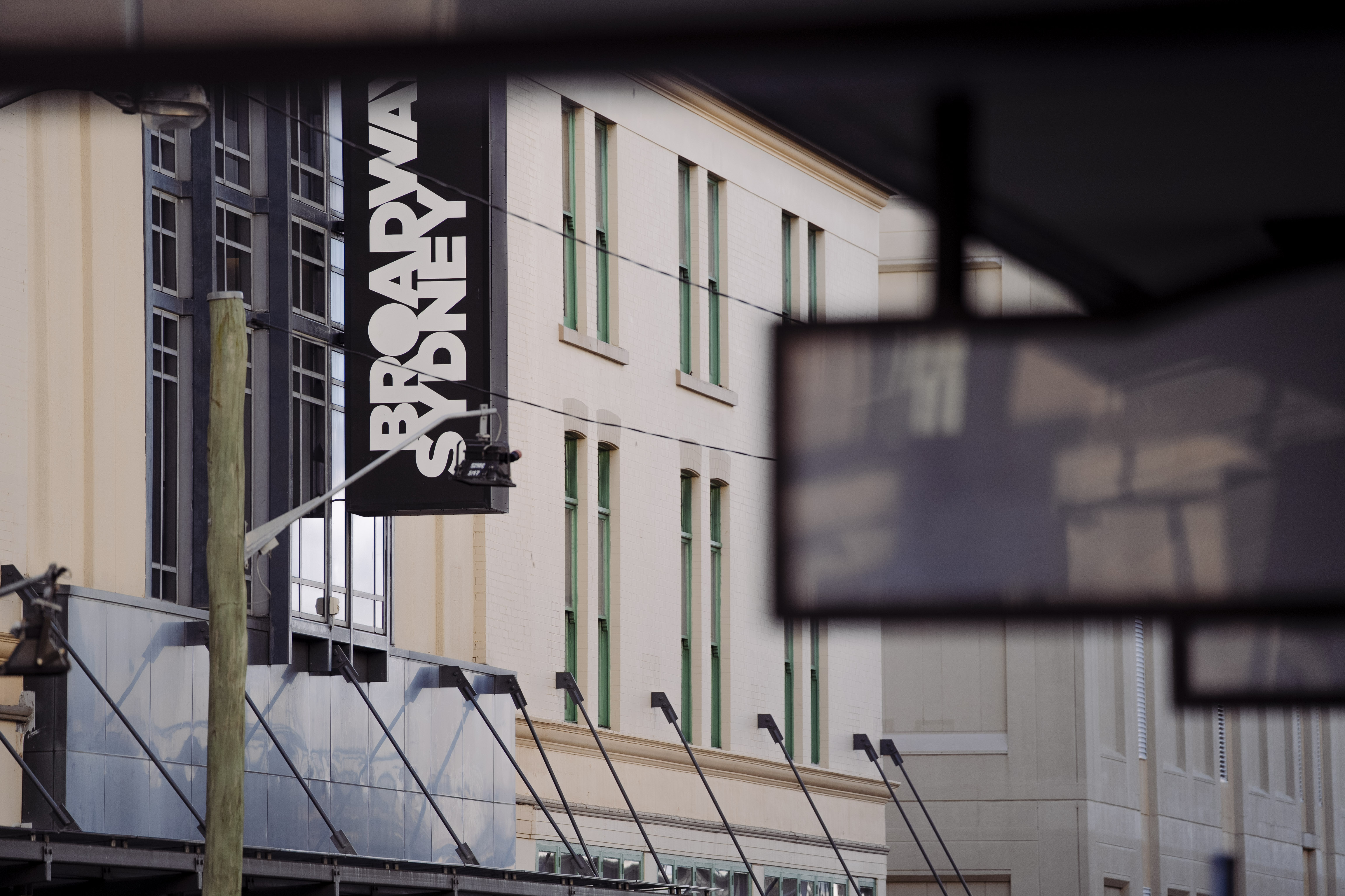 Exterior and signage of Broadway Shopping Centre in Sydney