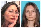 Sol Pais with long brown straight hair and glasses on left, and another headshot of her without glasses on the right.