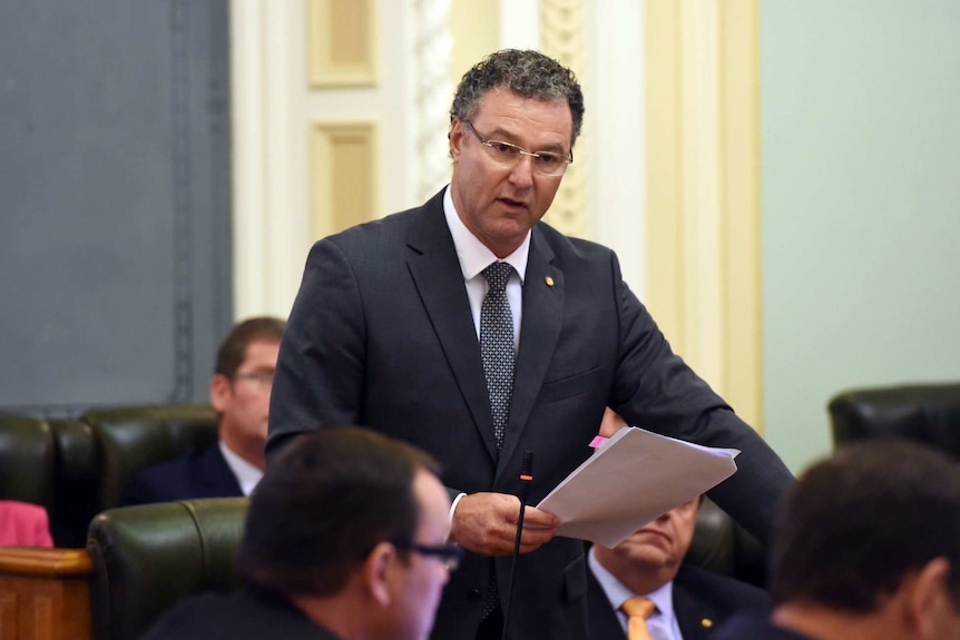 John-Paul Langbroek speaks in Queensland Parliament.