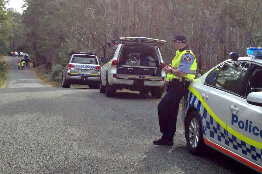 Site of a fatal crash involving a Targa Tasmania competitor.