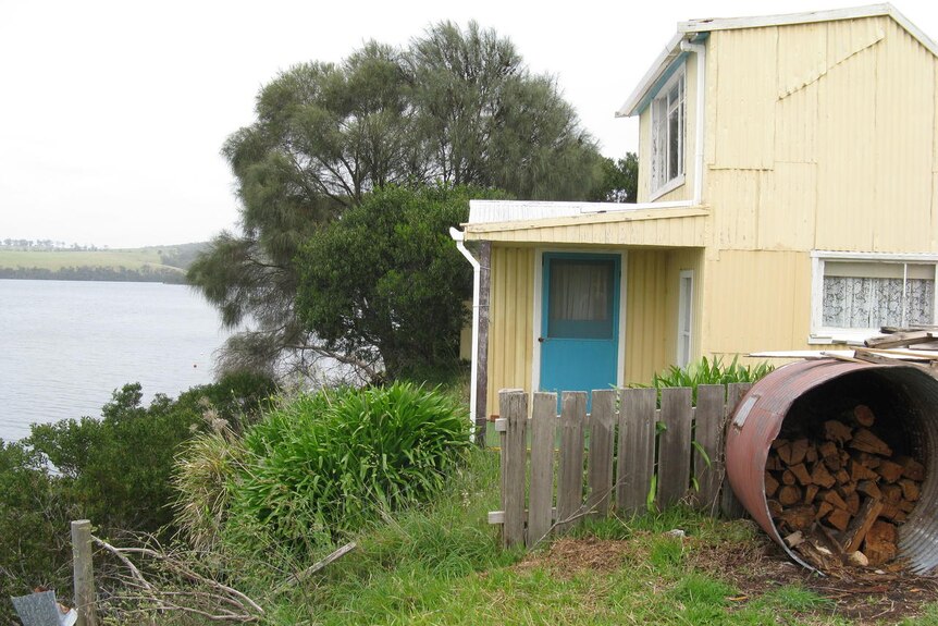 Ten shacks at Ansons Bay are edging towards the foreshore.