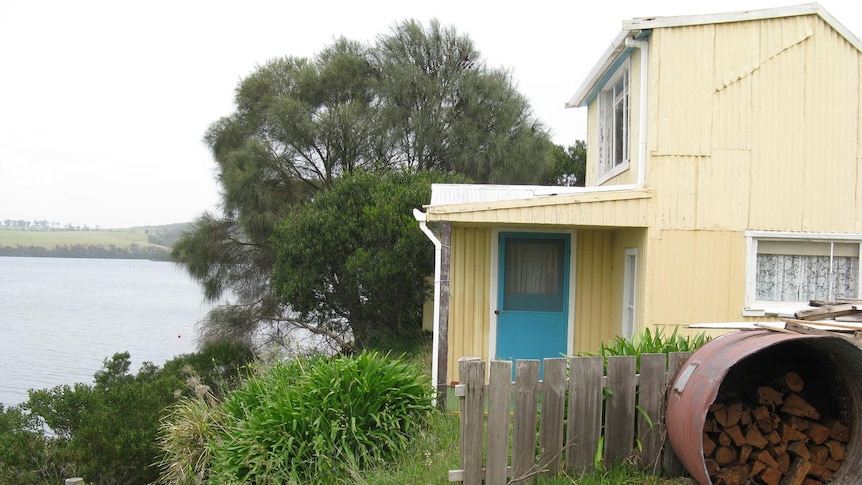 Ten shacks at Ansons Bay are edging towards the foreshore.