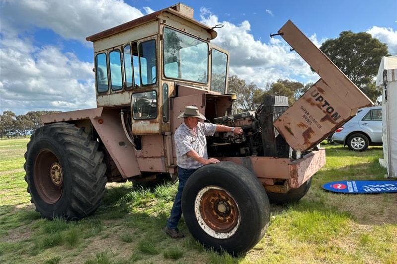 Image of a man with a tractor