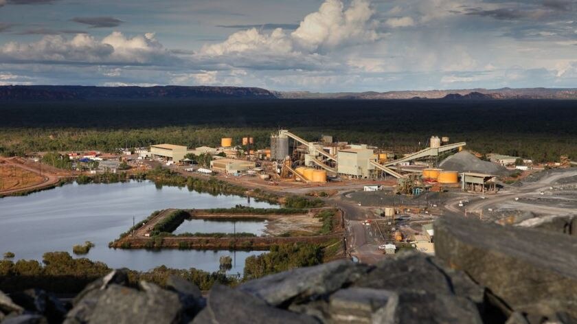 aerial shot of Ranger uranium mine
