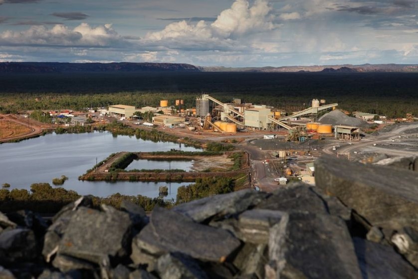 aerial shot of Ranger uranium mine