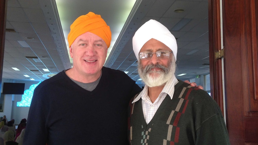 John McGlue with Satwant Singh