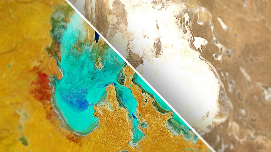 Before and After Lake Eyre