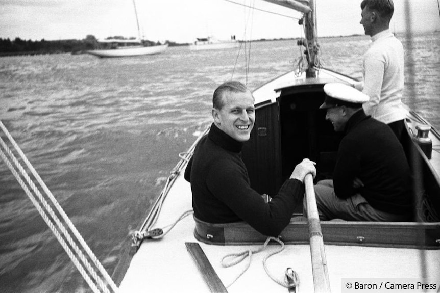 Prince Philip sailing.