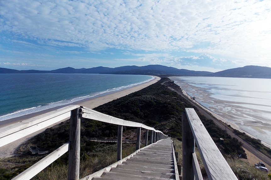 The Neck view on Bruny Island