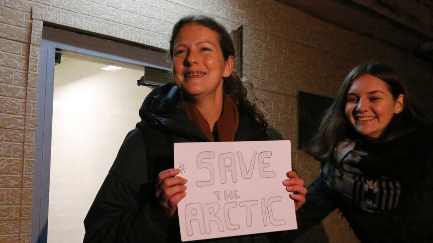 Greenpeace activist Ana Paula Alminhana Maciel granted bail in Russia, November 20, 2013.