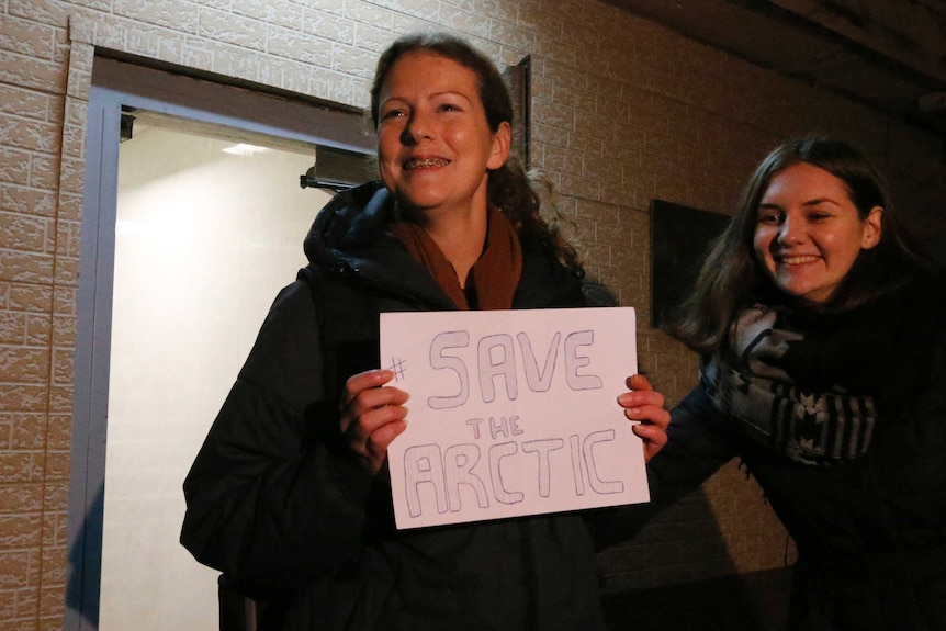 Greenpeace activist Ana Paula Alminhana Maciel granted bail in Russia, November 20, 2013.