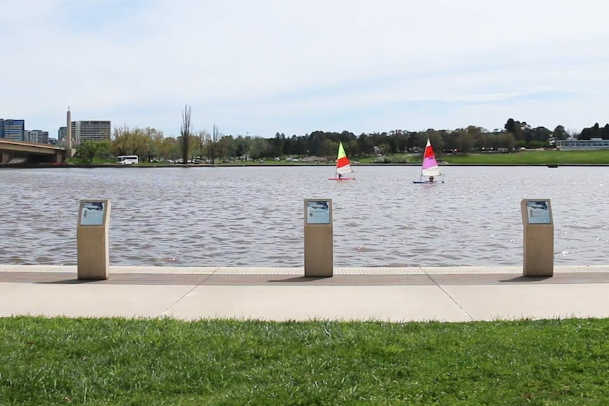 The Australians of the Year Walk near Commonwealth Avenue Bridge in Canberra.