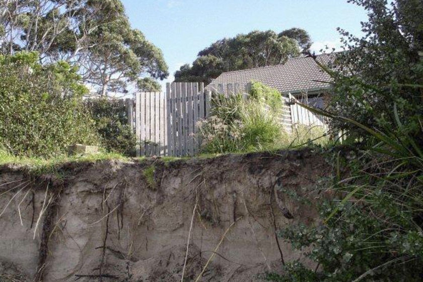 Erosion at Hellyer Beach north-west Tasmania.