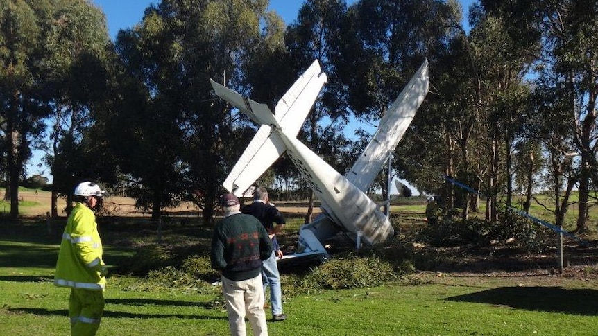 A plane crash at a private airstrip at Narrikup, near Albany.