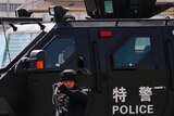 Police presence in Xinjiang