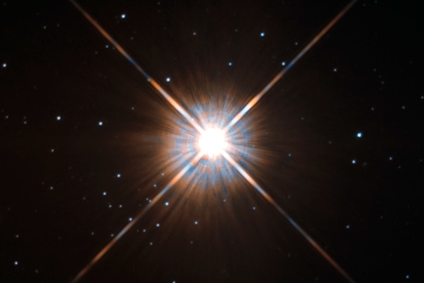 Proxima Centauri star taken by the Hubble Space Telescope