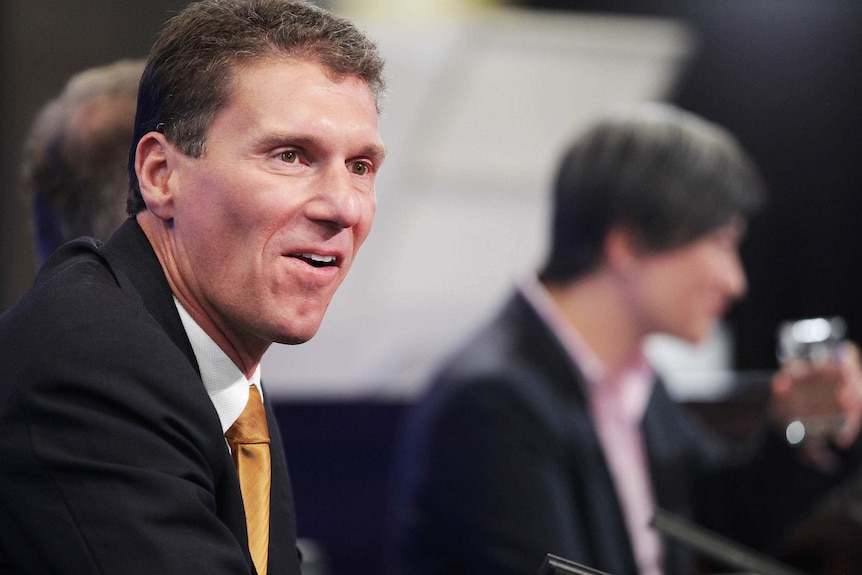 Cory Bernardi (left) and Penny Wong