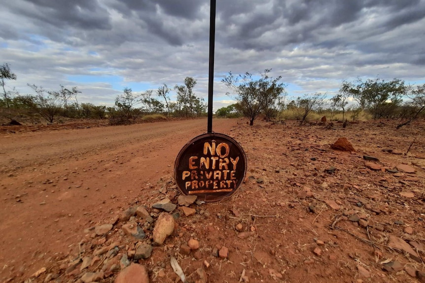 road closed sign private property