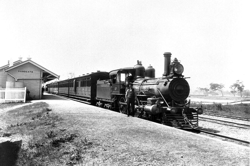 Historical photo of Sandgate train station