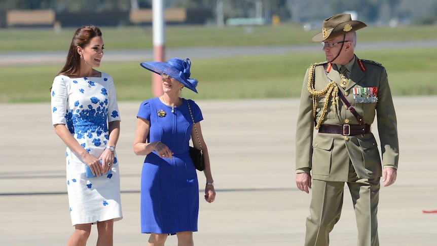 The Duchess of Cambridge at Amberley RAAF Base