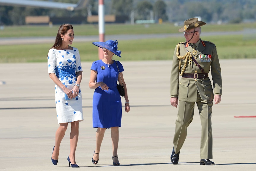 The Duchess of Cambridge at Amberley RAAF Base