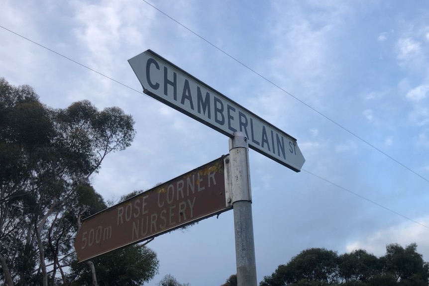 Picture of Chamberlain Street sign in Kirkstall.