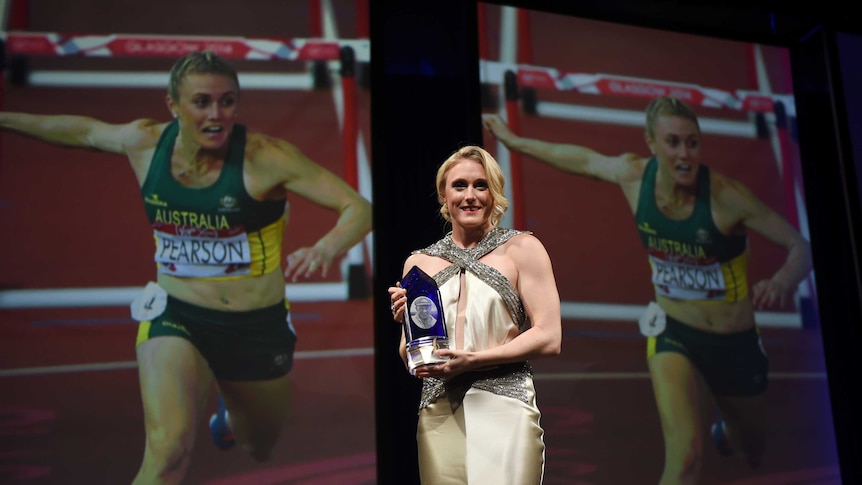 Sally Pearson wins 'The Don' award at Sport Australia Hall of Fame ceremony