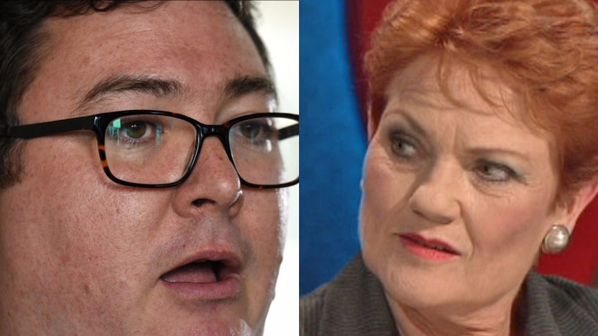 George Christensen and Pauline Hanson side by side image
