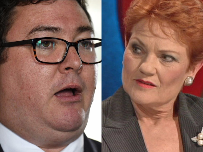 George Christensen and Pauline Hanson side by side image