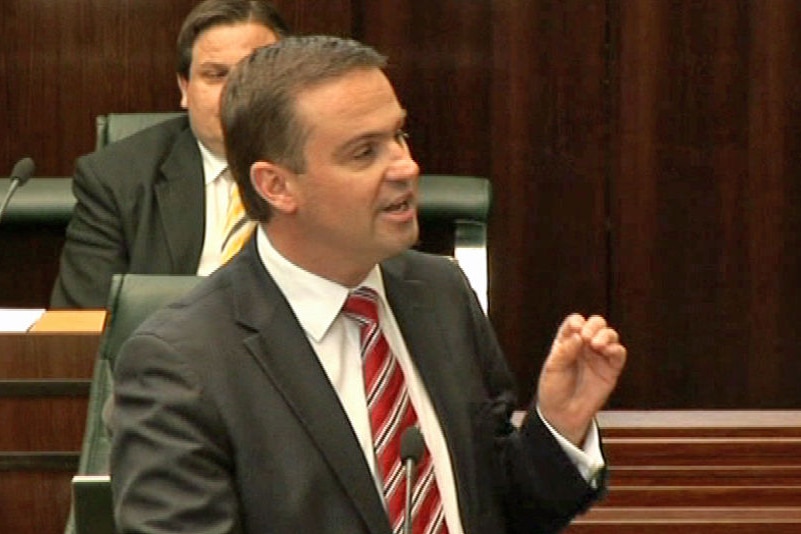 Tasmanian Premier David Bartlett in Parliament.