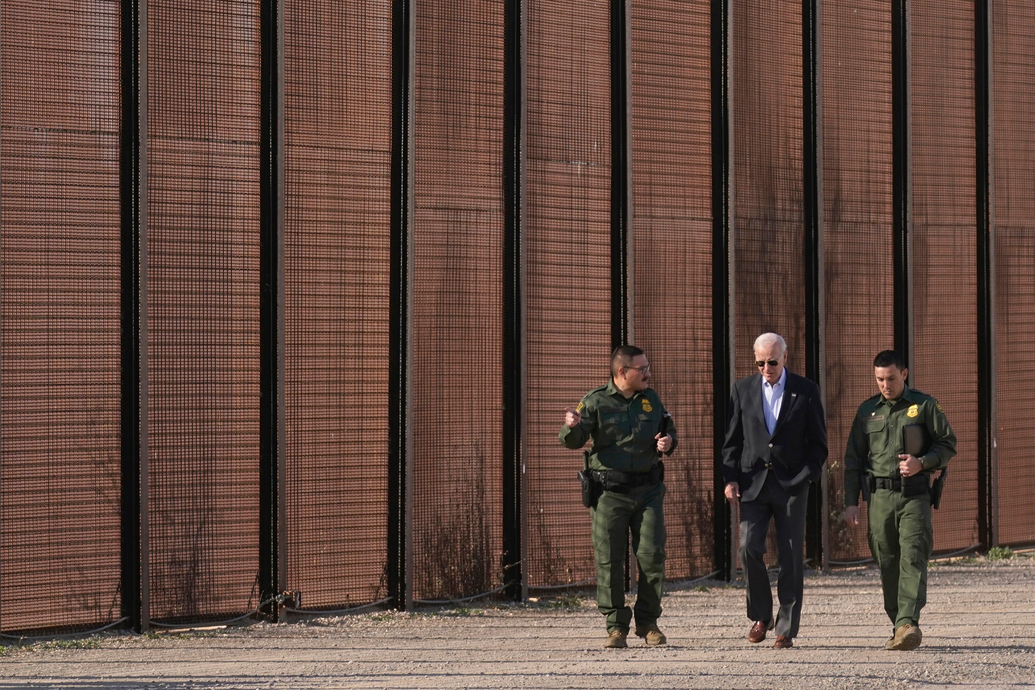 Joe Biden approves new section of border wall in south Texas to curb