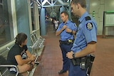 Police question boy at train station