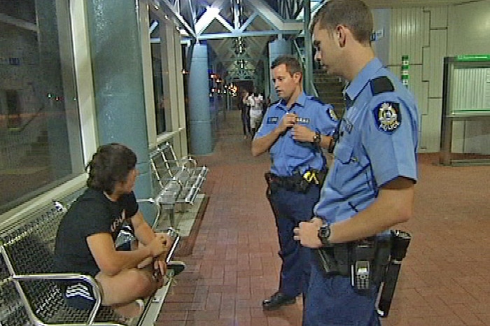 Police question boy at train station