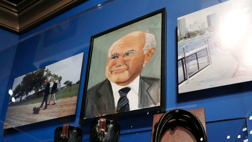A portrait of from prime minister John Howard, painted by former US president George W Bush.