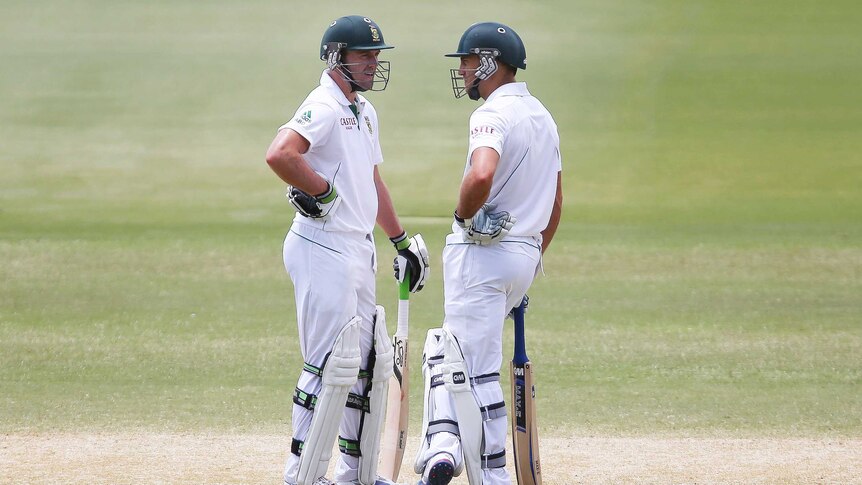 AB de Villiers and Faf du Plessis chat
