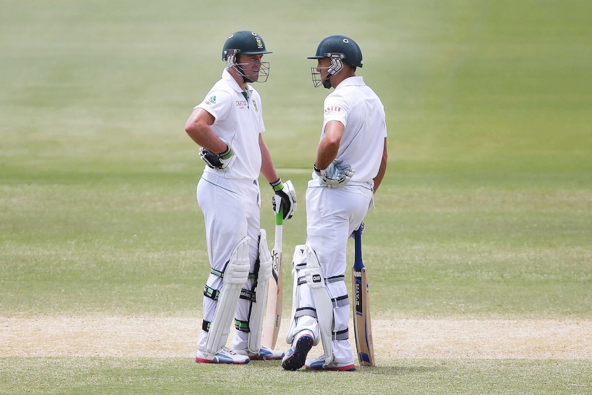 AB de Villiers and Faf du Plessis chat