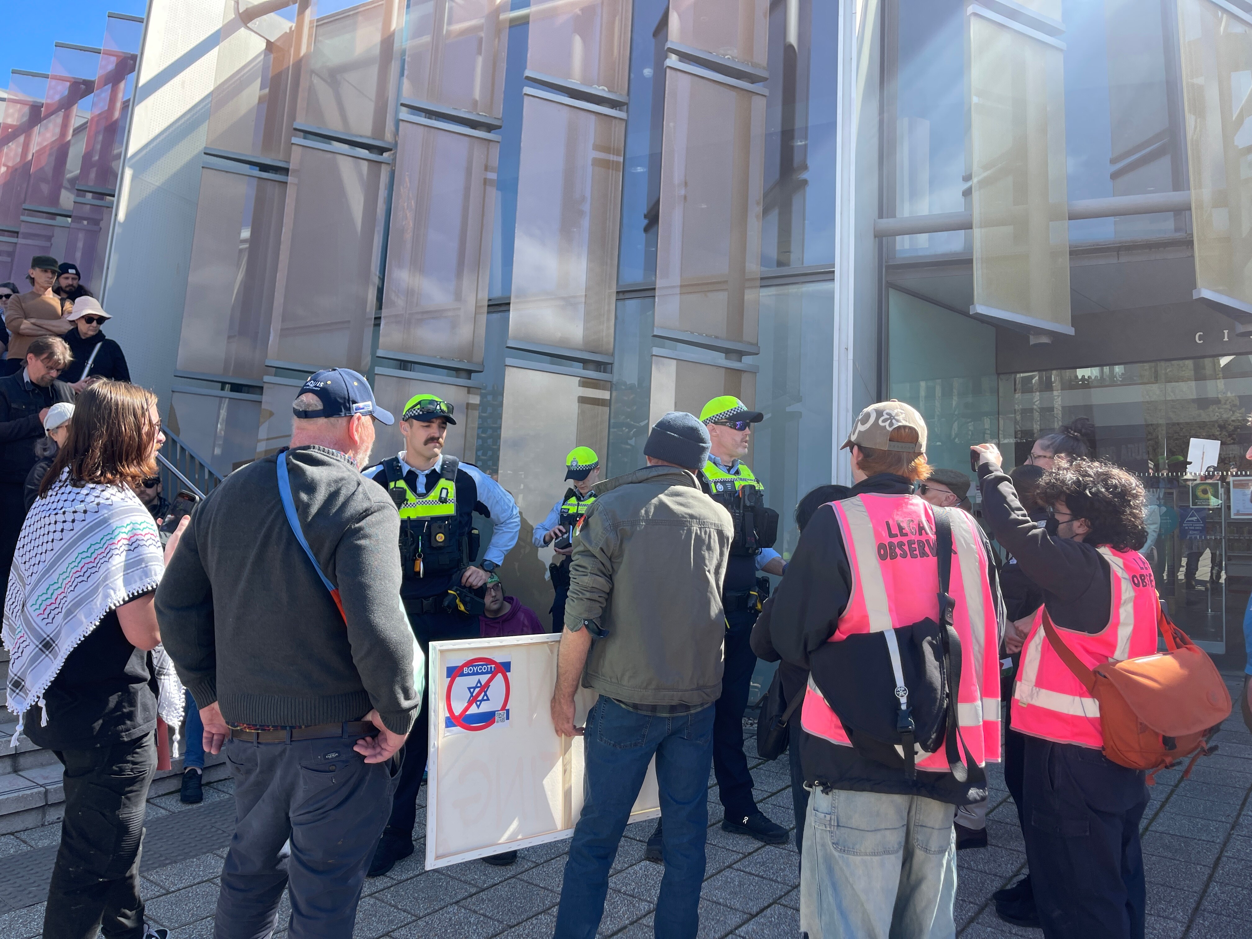 Canberra pro palestine protest
