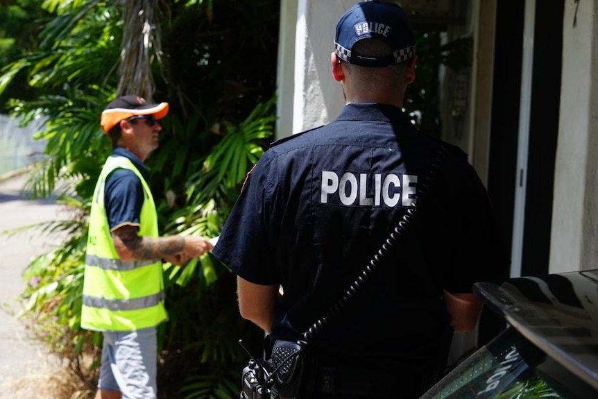 NT police conduct spot checks during the coronavirus pandemic.