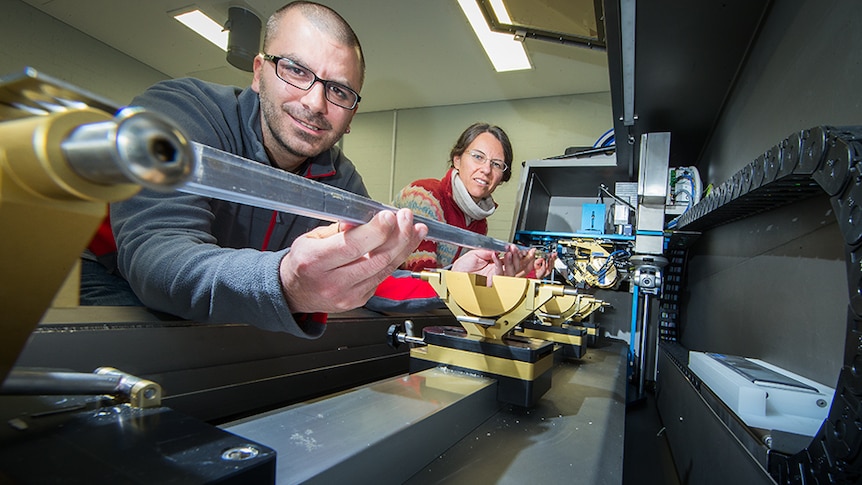 Researchers Gianluca Marino and Katharine Grant