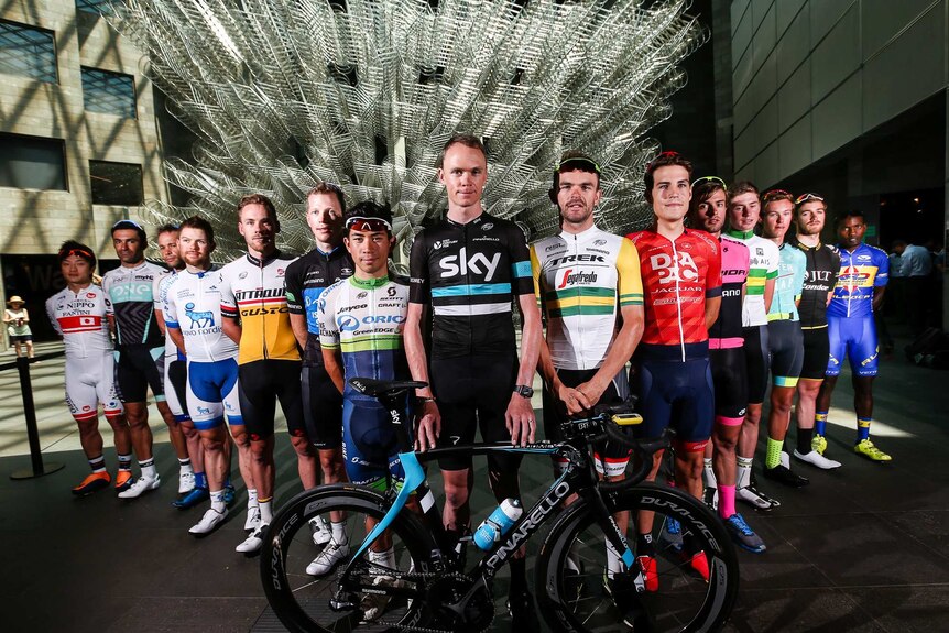 Chris Froome and his cycling opponents in Melbourne