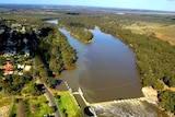 Aerial of Wentworth Weir