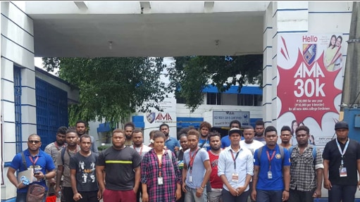 Solomon Islands students long AMA University long Philippines