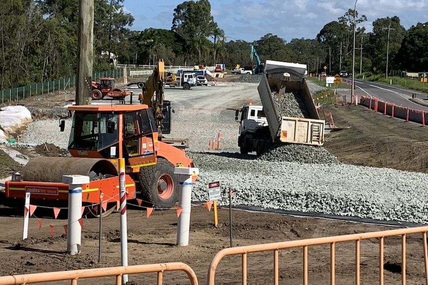 A worksite on the Bruce Highway