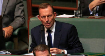 Former prime minister Tony Abbott during Parliament Question Time.