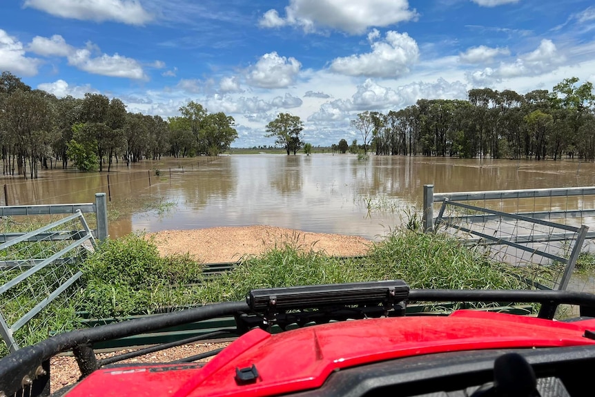 Flooding north of Emerald.